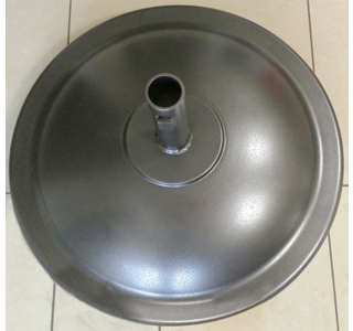 Round Aluminum Umbrella Base, 10 lbs. Empty, 90 lbs. Filled