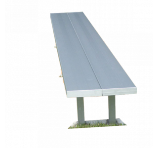 Portable Double-Wide Players Bench With Aluminum Legs, Without Backrest