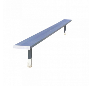 Permanant Players Bench With Aluminum Legs, Without Backrest (In-Ground Mount)