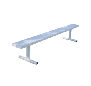 Portable Players Bench With Steel Legs, Without Backrest