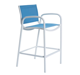 Millennia Relaxed Sling Stationary Bar Stool