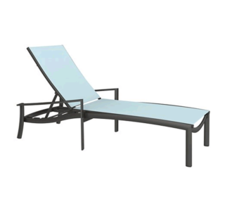 KOR Relaxed Sling Chaise Lounge with Arms