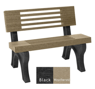 Elite Backed Bench without Arms