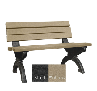 Monarque Backed Bench without Arms