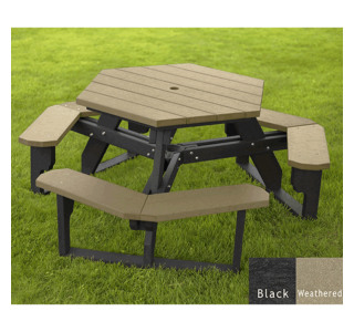 Open Hexagon Table