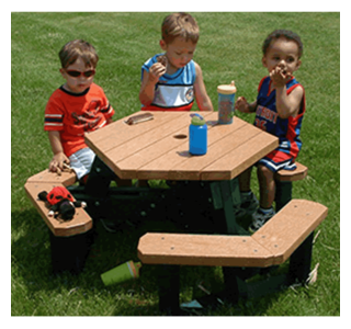 Open Hexagon Youth Table